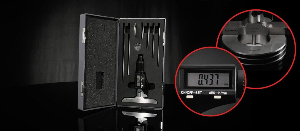 micrómetro de profundidad digital